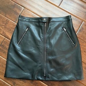 Black Leather Skirt